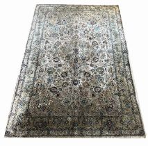 PERSIAN SILK RUG, 210cm x 133cm.