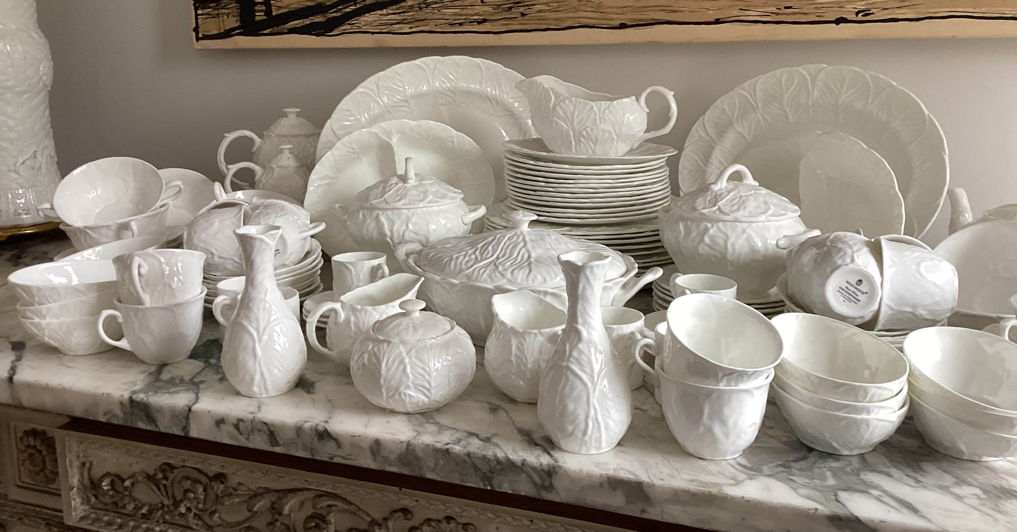 DINNER SERVICE, English Fine Bone China, Wedgwood and Coalport, twelve place, seven piece - Image 21 of 21