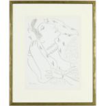 HENRI MATISSE, collotype, Woman with necklace, L15 Suite: Themes & variations 1943, printed by