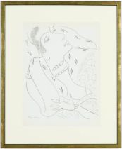 HENRI MATISSE, collotype, Woman with necklace, L15 Suite: Themes & variations 1943, printed by