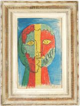 Pablo Picasso, Portrait D’Homme Couverture, Vintage Montparnasse frame, 36 x 23.5cm.