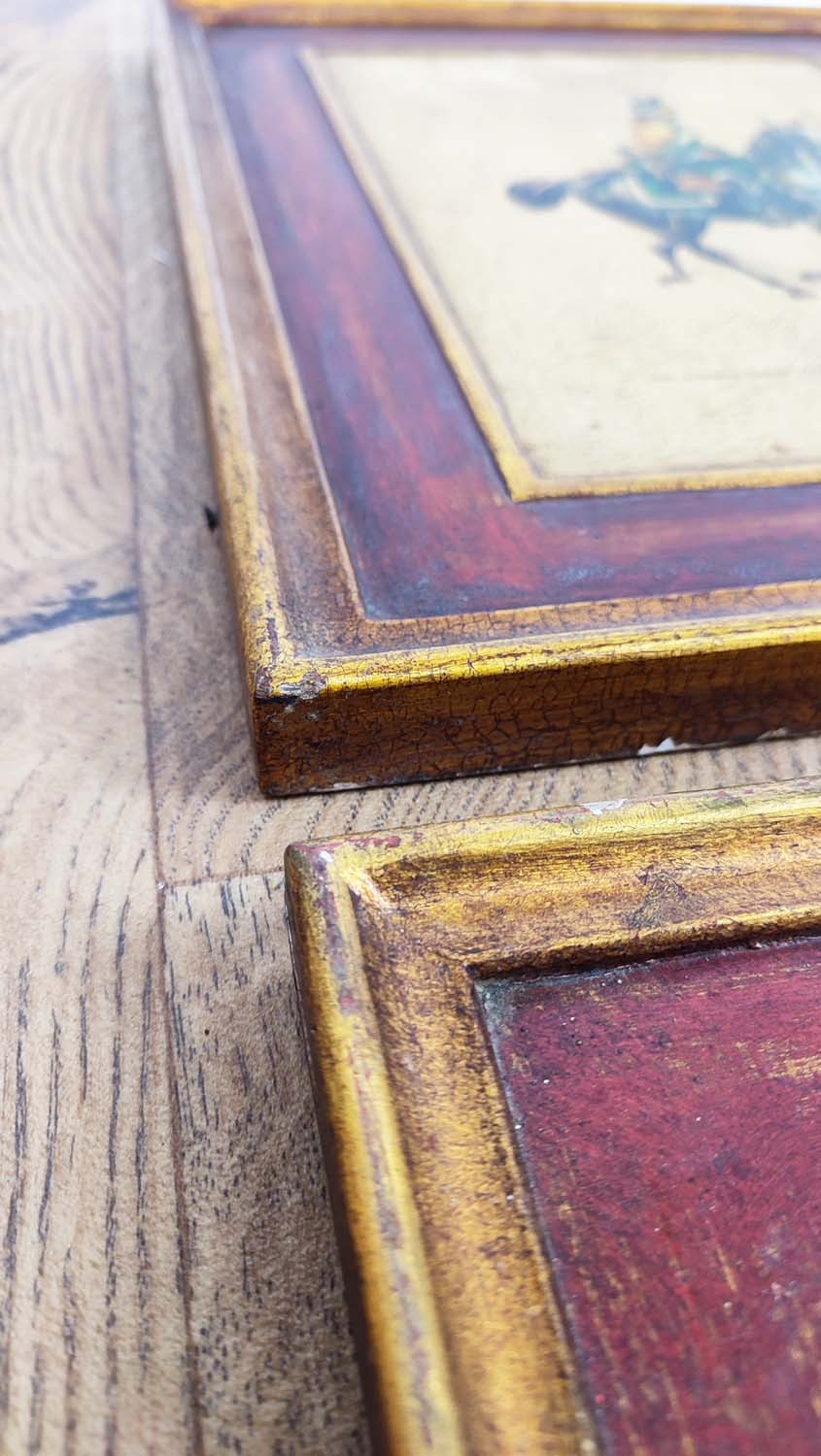 CAVALRY PRINTS, a set of ten, gilt frames, 40cm x 31cm. (10) - Image 5 of 7