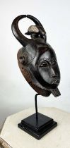 YAOURE BIRD MASK, from Ivory Coast. 55cm H