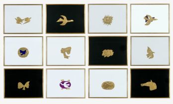 GEORGES BRAQUE, very rare complete set of twelve lithographs of jewellery, Bijoux de Braque,