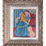 Henri Matisse, Jeune femme avec Guitare, Off set lithograph – signed in the plate, Vintage French