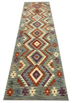 CONTEMPORARY ANATOLIAN DESIGN KILIM RUNNER, 296cm x 90cm.