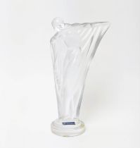 A SEVRES CRISTAL FIGURE, 'Nue Au Bras Tendu', 21cm H.