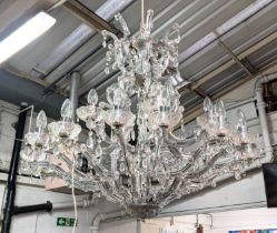 CHANDELIER, 90cm x 90cm, with glass droplets.