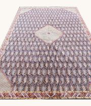 PURE SILK PAISLEY DESIGN CARPET, 423cm x 310cm.