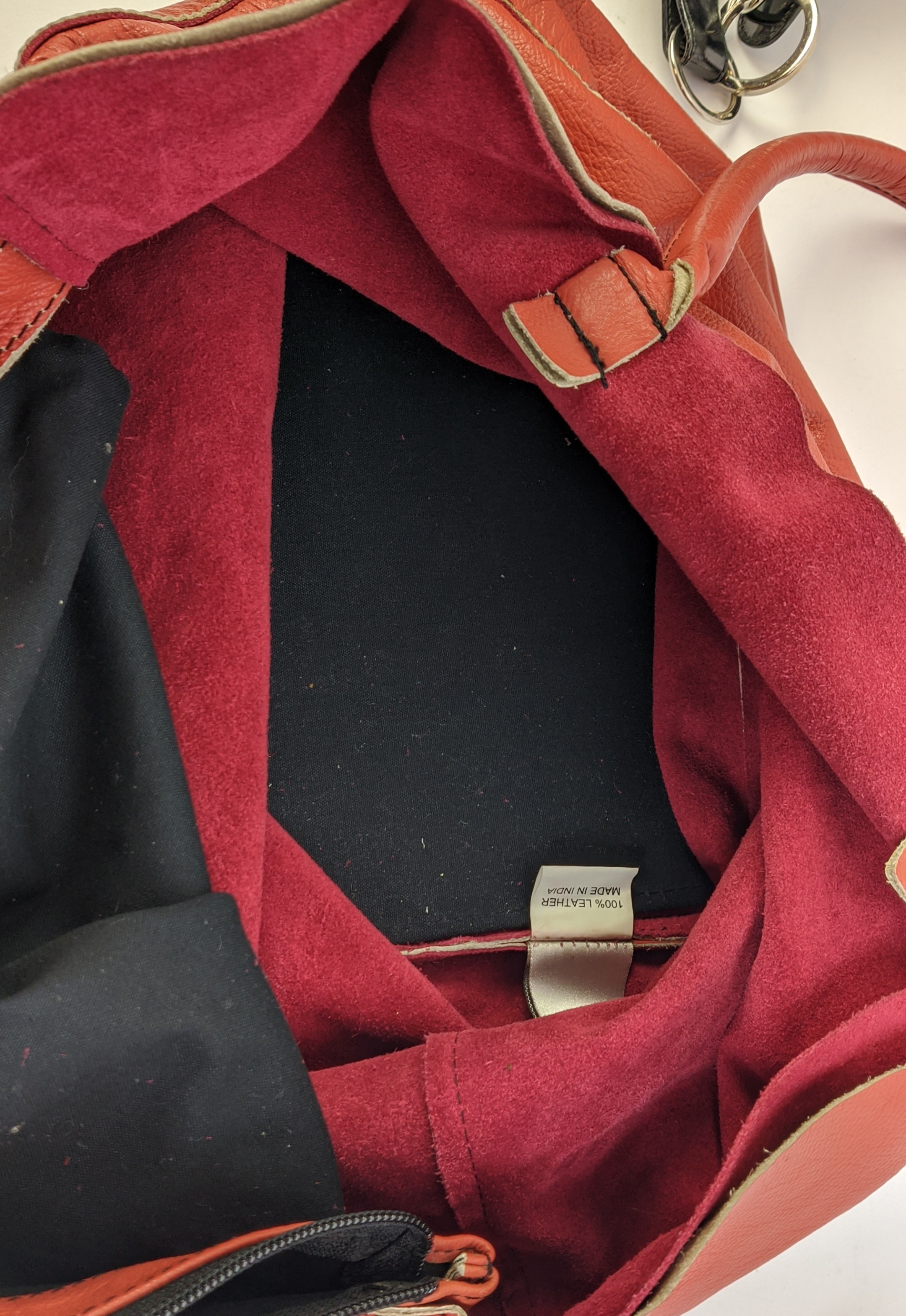 FERRAGAMO VINTAGE TOTE BAG, nylon with leather strap, top zippered closure and silver tone - Bild 10 aus 19
