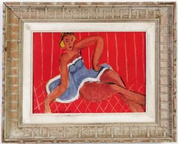 HENRI MATISSE, La Danseuse A La Robe Bleue, off set lithograph, signed in the plate, French