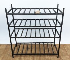 ETAGERE, 80cm x 35cm x 86cm, bronzed metal construction.