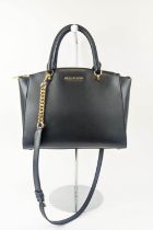 MICHAEL KORS CROSSBODY/SHOULDER BAG, detachable leather and chain strap, top zippered main