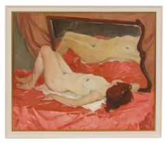 MARIA IVANOVA (b.1968, Ukrainian) 'Model by the Mirror' 2005, oil on canvas, 100cm x 120cm.
