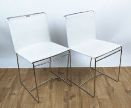 LIGNE ROSET FIL CHAIRS, 80cm high, 47cm wide, 42cm deep, a set of eight, by Pascal Mourgue.