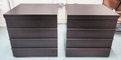 POLIFORM SIDE CHESTS, a pair, each 62cm W x 55cm D x 66cm H. (2)