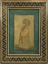 MUGHAL SCHOOL, 'Portrait of a Mullah or Statesman', likely Melek Ahmed Pasha (1604-1662),