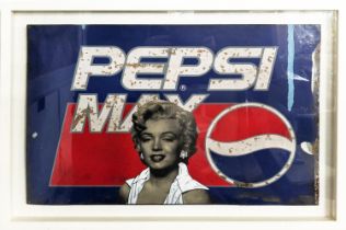 PAKPOOM SILAPHAN 'MARILYN MONROE ON PEPSI', 40cm x 61cm, framed.