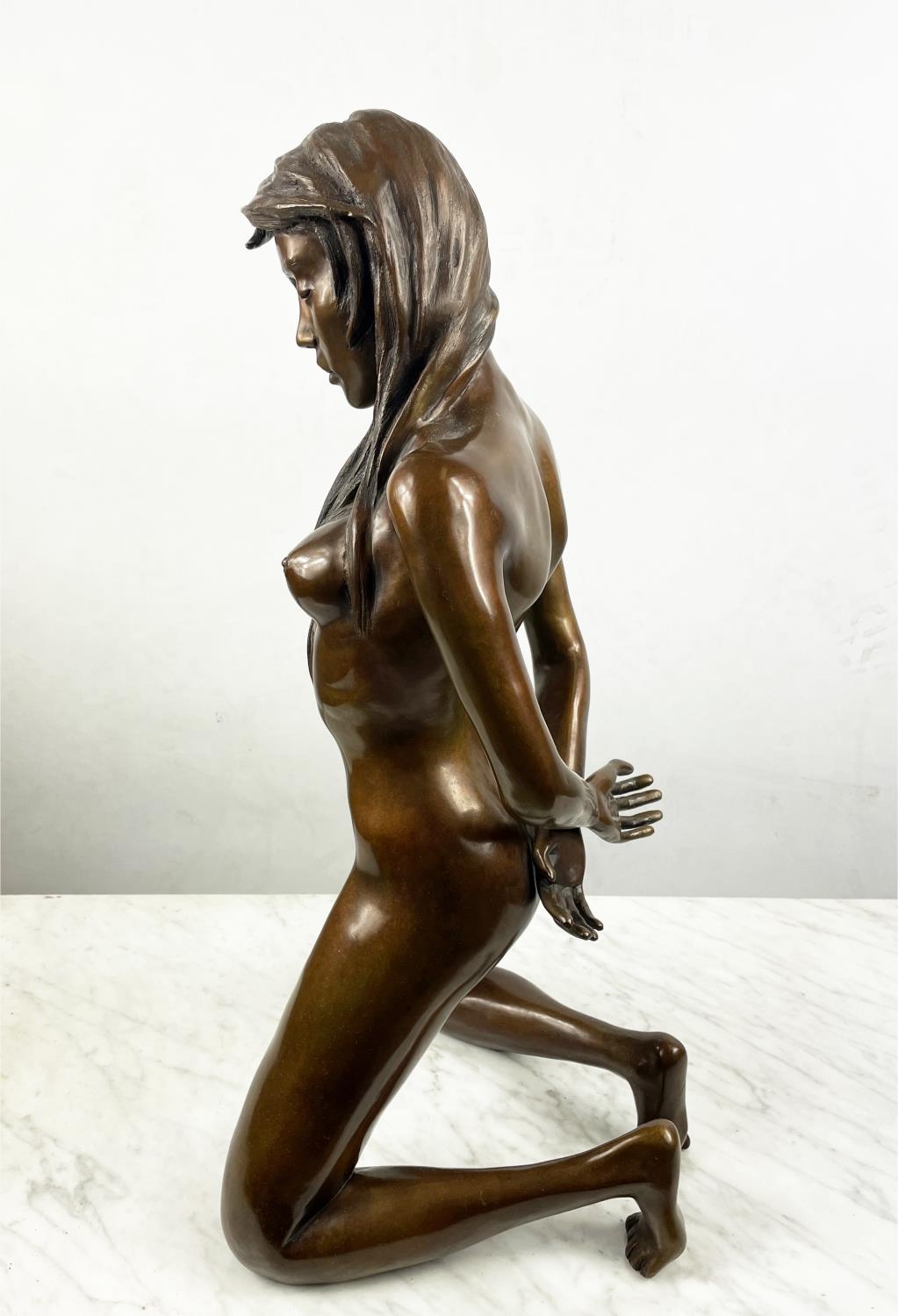 JONATHAN WYLDER (British b.1957), 'Natalie', bronze signed and dated 1999 and numbered 3/9, 60cm - Image 7 of 7