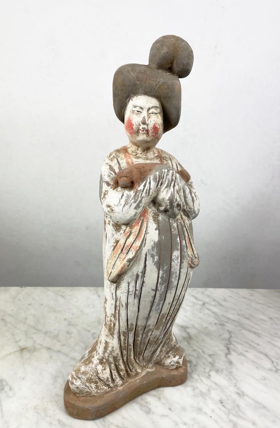 TANG STYLE 'fat ladies', two Chinese terracotta. (2) - Image 5 of 6