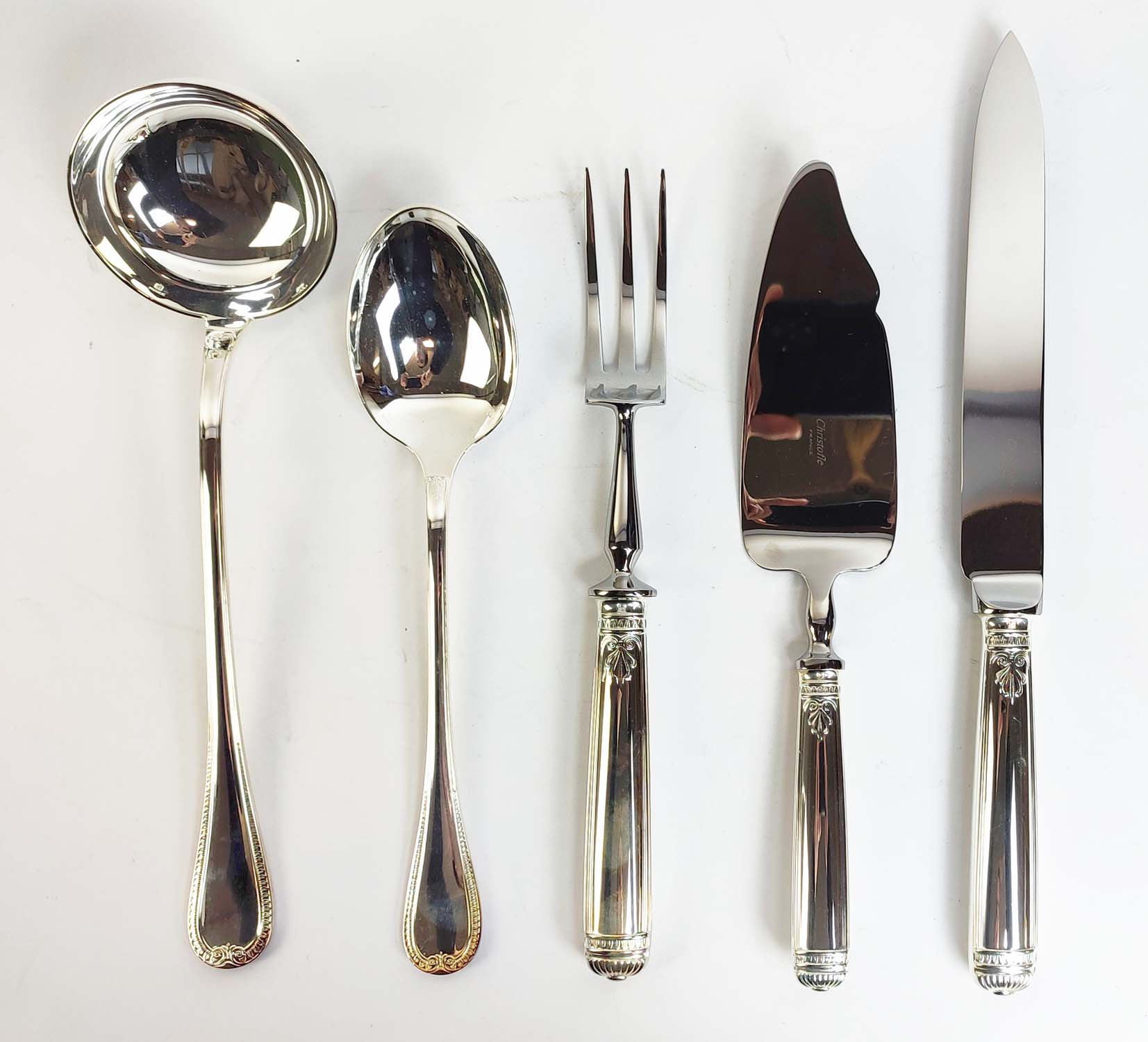 CHRISTOFLE CANTEEN OF CUTLERY, silver plated, in an Imperial chest, approximately comprising 12 - Image 3 of 24