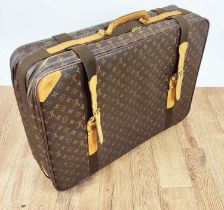 LOUIS VUITTON SATELLITE 70 SUITCASE, made in France, monogram coated canvas with leather handle