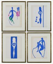 HENRI MATISSE, a set of four Blue nudes, original lithographs from the 1954 edition after Matisse'
