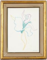 PABLO PICASSO, 'Le ballet, signed in the plate, 1954 original lithograph, printed by Mourlot: