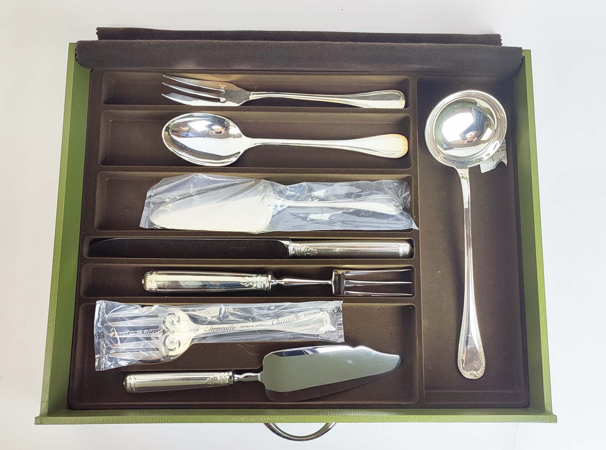 CHRISTOFLE CANTEEN OF CUTLERY, silver plated, in an Imperial chest, approximately comprising 12 - Image 20 of 24