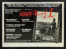 HANDMADE FILMS, 'Withnail & I', offset lithograph, 99cm x 72cm, framed.