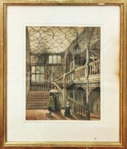 AFTER JOSEPH NASH (1808-1878) 'Knowle House Interiors' a set of five colour lithographs, each 59cm x