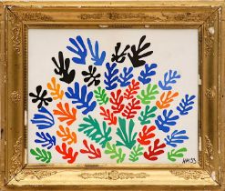 HENRI MATISSE, La Gerbe, signed in the plate original lithograph from the 1954 edition after