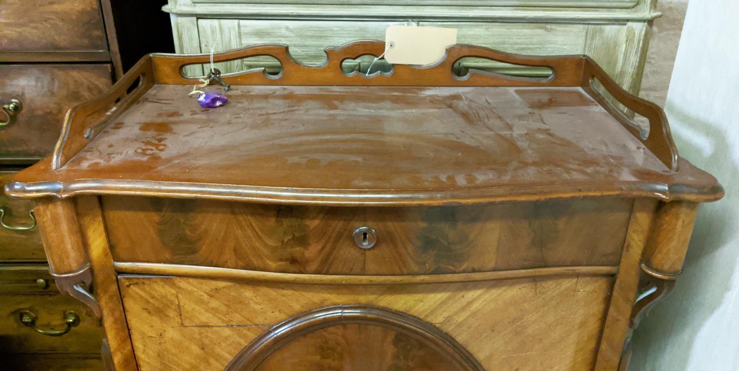 SIDE CABINET, 19th century Continental mahogany, fitted with a single drawer over a single door, - Image 2 of 10