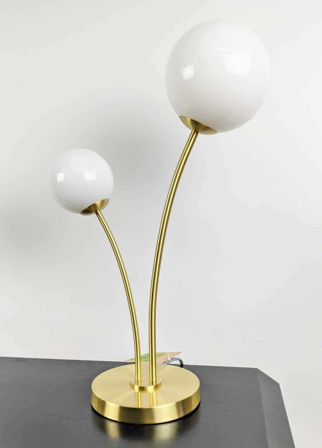 TABLE LAMPS, a pair, contemporary floral inspired design, 55cm H each approx. (2) - Image 3 of 5