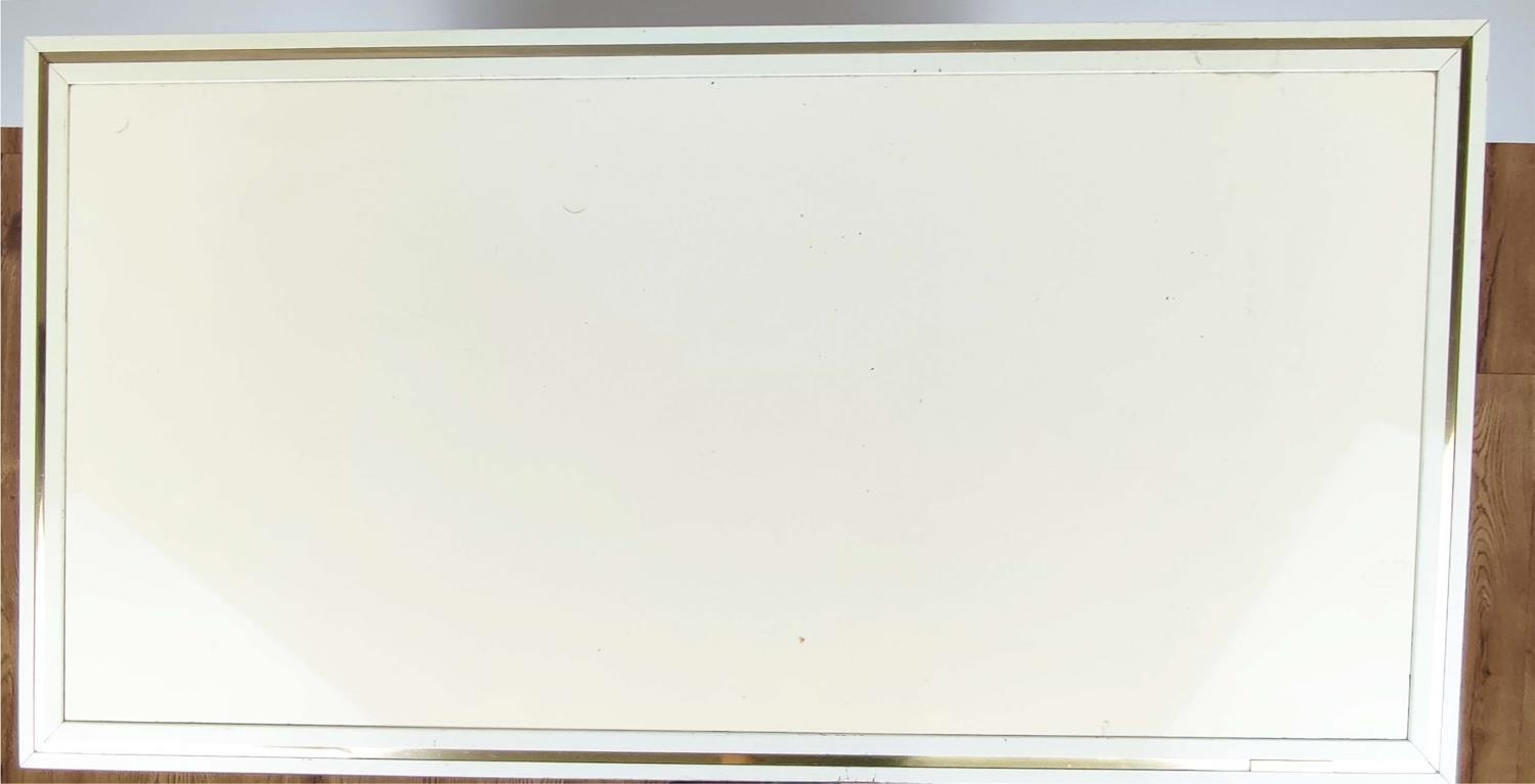 PIERRE VANDEL SIDE CABINET, 91cm x 71cm H x 45cm, cream finish, bears plaque. - Image 8 of 9