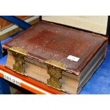 VICTORIAN LEATHER BOUND FAMILY BIBLE
