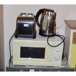 MICROWAVE, JUG KETTLE & TOASTER