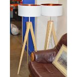 PAIR OF MODERN FLOOR LAMPS