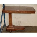 MAHOGANY SINGLE PEDESTAL TABLE