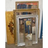 LARGE MODERN CANVAS PICTURE & ASSORTED MIRRORS