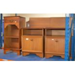 PAIR OF BEDSIDE CABINETS & 1 OTHER BEDSIDE UNIT