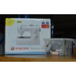 SINGER SYMPHONIE SEWING MACHINE IN BOX WITH BOX OF ACCESSORIES