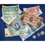 VARIOUS BANKNOTES & COINS