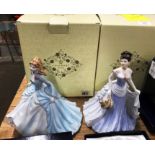 2 BOXED COALPORT FIGURINE ORNAMENTS