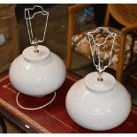 PAIR OF LARGE TABLE LAMPS