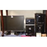2 PC SYSTEMS WITH VARIOUS ACCESSORIES