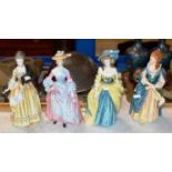 SET OF 4 LIMITED EDITION ROYAL DOULTON FIGURINE ORNAMENTS