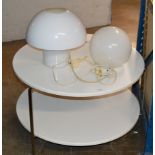 RETRO STYLE COFFEE TABLE & 2 VARIOUS LAMPS