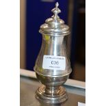 LONDON SILVER SUGAR CASTER - APPROXIMATE WEIGHT = 164 GRAMS