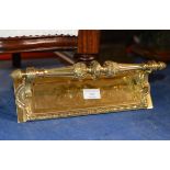 VICTORIAN BRASS LETTER BOX